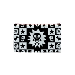 Gothic Punk Skull Cosmetic Bag (Small) from UrbanLoad.com Back