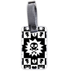 Gothic Punk Skull Luggage Tag (two sides) from UrbanLoad.com Back