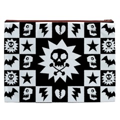Gothic Punk Skull Cosmetic Bag (XXL) from UrbanLoad.com Back