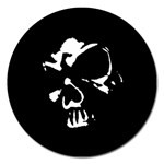 Gothic Skull Magnet 5  (Round)