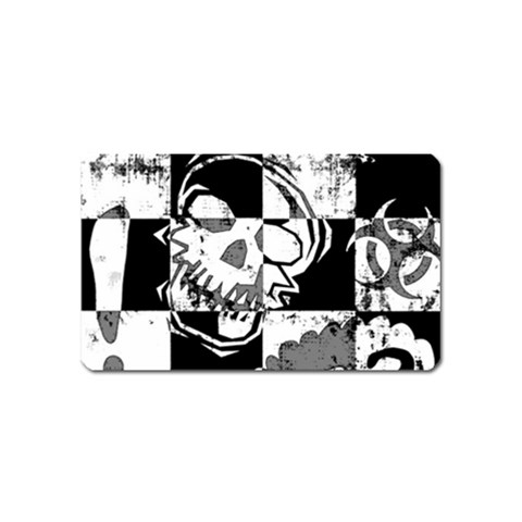 Grunge Skull Magnet (Name Card) from UrbanLoad.com Front