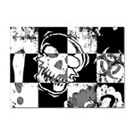 Grunge Skull Sticker A4 (10 pack)