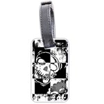 Grunge Skull Luggage Tag (two sides)