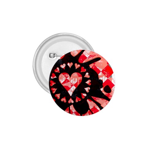 Love Heart Splatter 1.75  Button from UrbanLoad.com Front