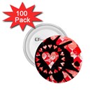 Love Heart Splatter 1.75  Button (100 pack) 
