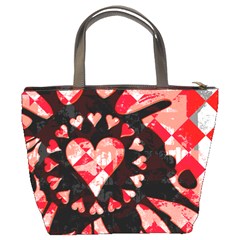 Love Heart Splatter Bucket Bag from UrbanLoad.com Back
