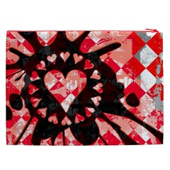 Love Heart Splatter Cosmetic Bag (XXL) from UrbanLoad.com Back