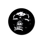 Morbid Skull Rubber Round Coaster (4 pack)