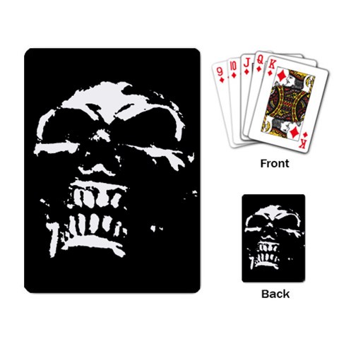 Morbid Skull Playing Cards Single Design from UrbanLoad.com Back