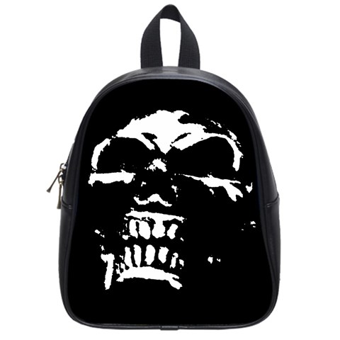 Morbid Skull School Bag (Small) from UrbanLoad.com Front
