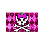 Pink Bow Princess Sticker Rectangular (10 pack)