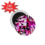 Pink Checker Graffiti 1.75  Magnet (100 pack) 