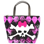 Pink Diamond Skull Bucket Bag