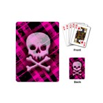 Pink Plaid Skull Playing Cards (Mini)