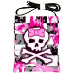 Pink Skull Scene Girl Shoulder Sling Bag