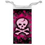Pink Skull Star Splatter Jewelry Bag