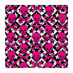 Pink Skulls & Stars Glasses Cloth (Medium, Two Sides) from UrbanLoad.com Back