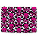 Pink Skulls & Stars Cosmetic Bag (XXL)