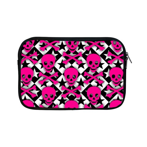 Pink Skulls & Stars Apple iPad Mini Zipper Case from UrbanLoad.com Front