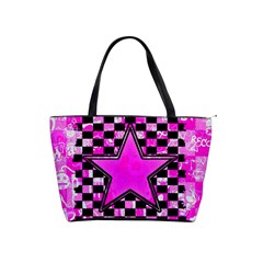 Pink Star Classic Shoulder Handbag from UrbanLoad.com Front