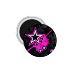 Pink Star Design 1.75  Magnet