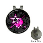 Pink Star Design Golf Ball Marker Hat Clip