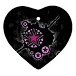 Pink Star Explosion Ornament (Heart)