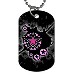 Pink Star Explosion Dog Tag (Two Sides)