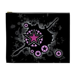 Pink Star Explosion Cosmetic Bag (XL) from UrbanLoad.com Front