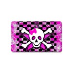 Pink Star Skull Magnet (Name Card)