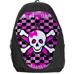 Pink Star Skull Backpack Bag