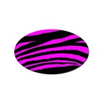 Pink Zebra Sticker (Oval)