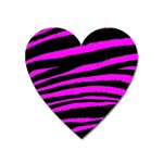 Pink Zebra Magnet (Heart)