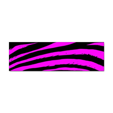 Pink Zebra Sticker Bumper (10 pack) from UrbanLoad.com Front