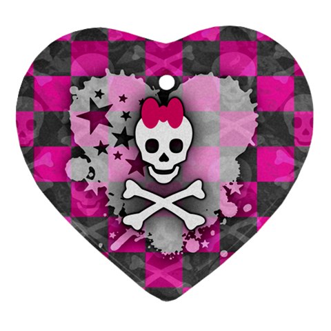 Princess Skull Heart Ornament (Heart) from UrbanLoad.com Front