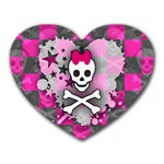 Princess Skull Heart Mousepad (Heart)