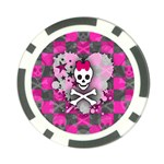 Princess Skull Heart Poker Chip Card Guard