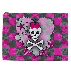 Princess Skull Heart Cosmetic Bag (XXL) from UrbanLoad.com Front