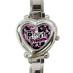 Punk Princess Heart Italian Charm Watch