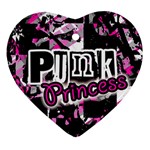 Punk Princess Heart Ornament (Two Sides)