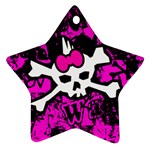 Punk Skull Princess Star Ornament (Two Sides)