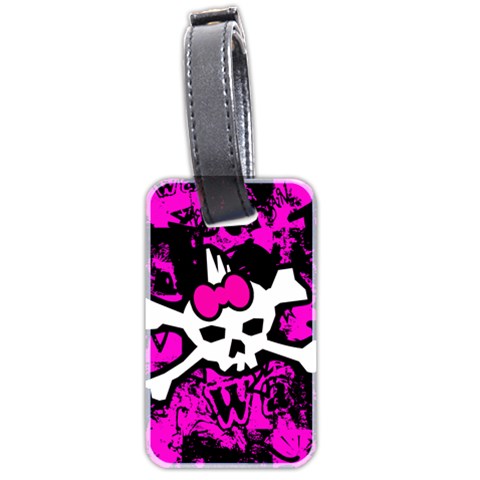 Punk Skull Princess Luggage Tag (two sides) from UrbanLoad.com Front