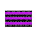 Purple Goth Skulls  Sticker Rectangular (100 pack)