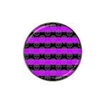 Purple Goth Skulls  Hat Clip Ball Marker