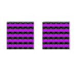 Purple Goth Skulls  Cufflinks (Square)