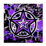 Purple Star Tile Coaster