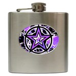 Purple Star Hip Flask (6 oz)