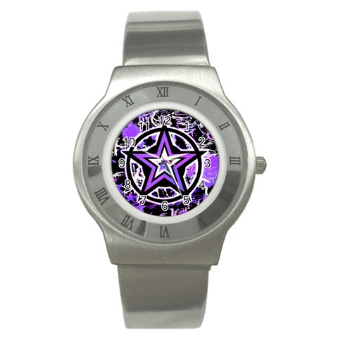 Purple Star Stainless Steel Watch from UrbanLoad.com Front