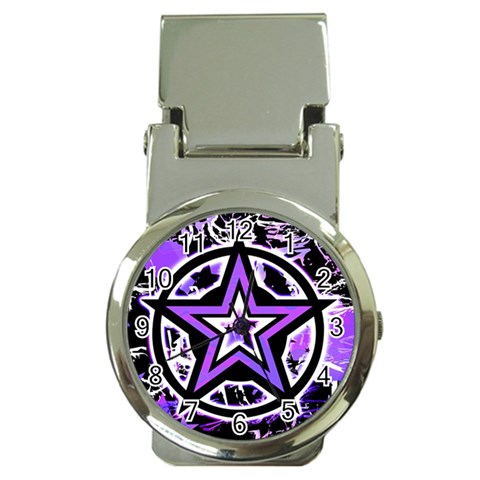 Purple Star Money Clip Watch from UrbanLoad.com Front