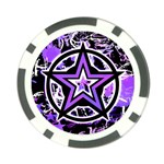 Purple Star Poker Chip Card Guard